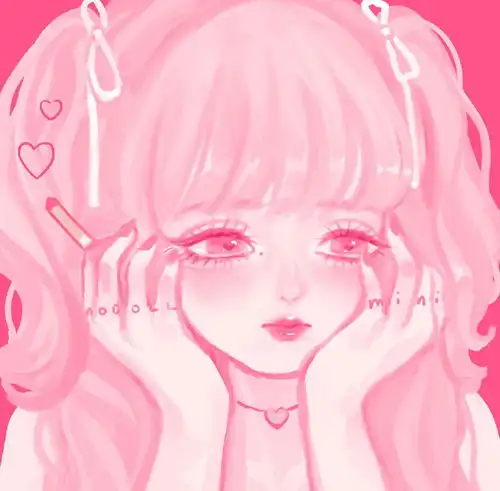 插画女生头像隔忘川,依稀醉梦轮回转,执笔绘朱颜