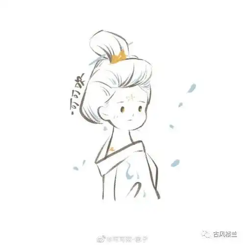 几笔教你画古风小仙女,敲可爱