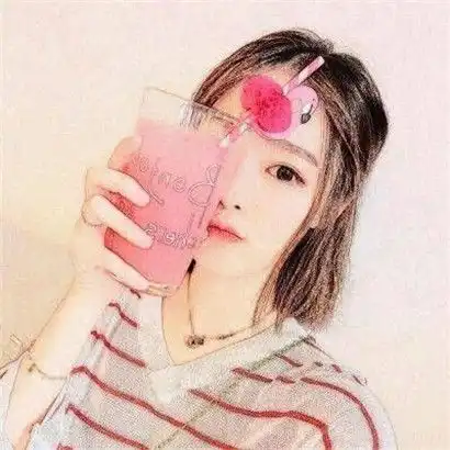 素描头像女生,唯美好看漂亮的女青年素描头像真人图片