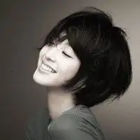 手绘短发女生头像黑白微信头像图片大全