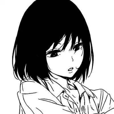 黑白真人头像高清女手绘