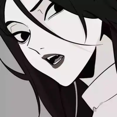 头像漫画女高冷黑白萌女