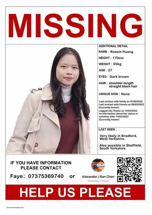 驻爱丁堡领馆介入寻找失联中国女留学生同学称她为人有耐心