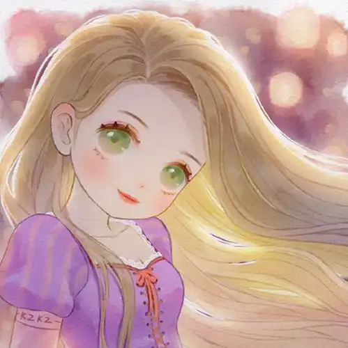 库洛米紫色头像女卡通简