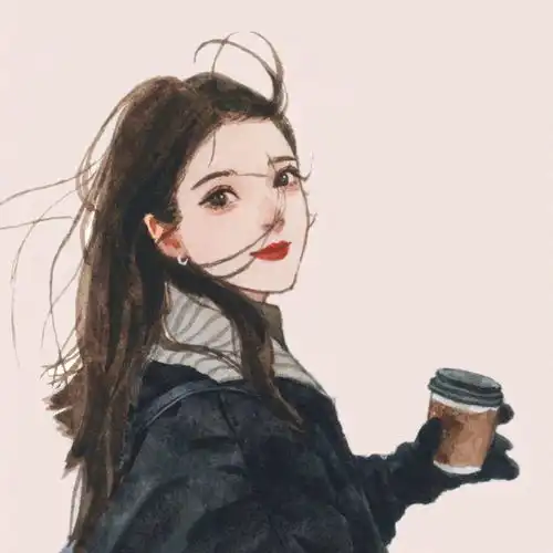 森女头像文艺范手绘胸针