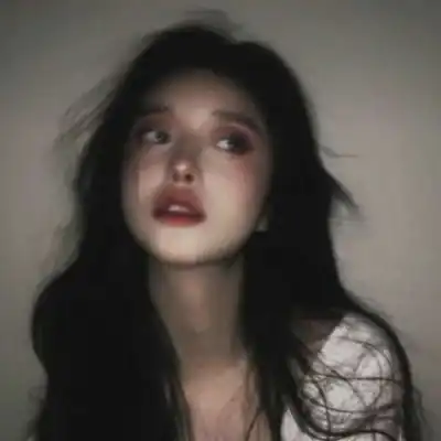 丧气女图头像线稿