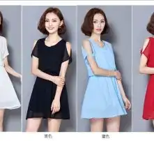 头像女生卡通韩版雪纺连