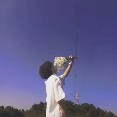 日出唯美头像男孩子手