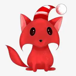 可爱的红色小狐狸插画图片素材其他格式下载动漫人物大全