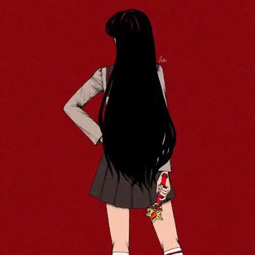 黑白女生头像头像图片美