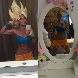 性转悟空cosplay共通点是胸前都非常胸...