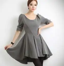 dint韩国新春款女装进口优雅女人大摆裙中袖堆糖,美好生活研究所