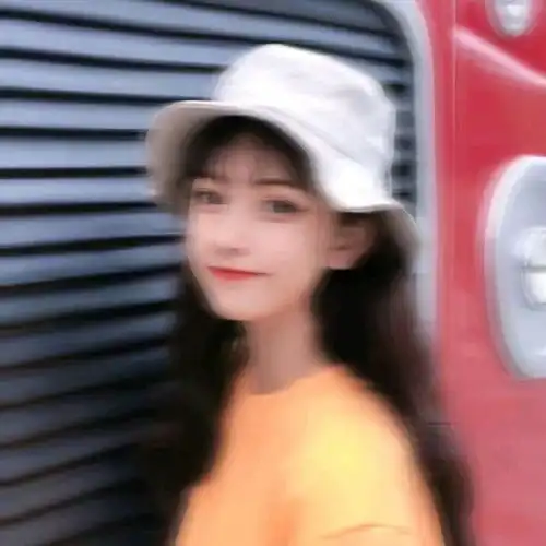 小清新文艺头像真人女我