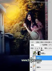 photoshop调出美女人像唯美的夕阳美景效果