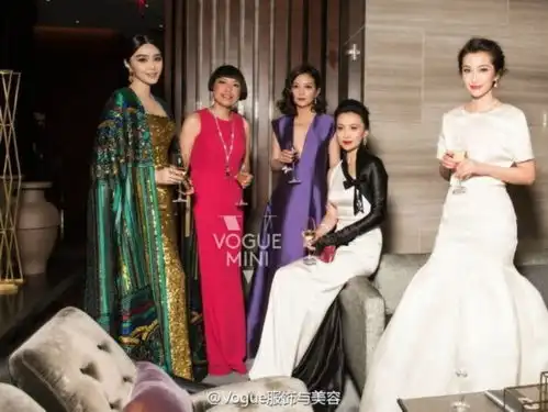 高颜值中国明星组团亮相时尚奥斯卡女星红毯竞艳