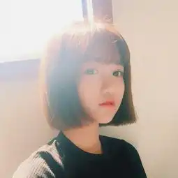 三次元短发女生头像摆放