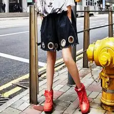 欧美风牛仔短裤女