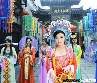 湖南洪江古城首次上演女财神拜大年