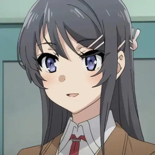 青春猪头少年樱岛麻衣学姐高清自剪头像,人活着就是为了