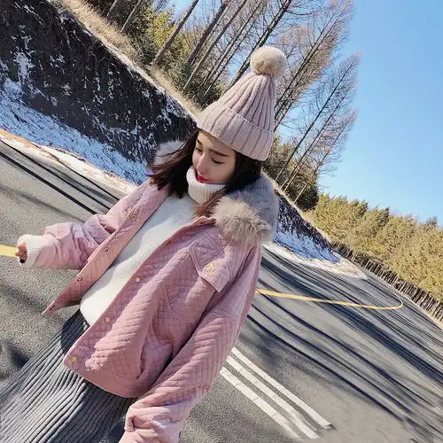 清新甜美的棉服外套,韩范儿小仙女必备哦