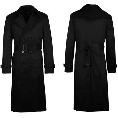 春秋新款过膝超长风衣男士青年休闲中长款韩版大衣外套男装披风