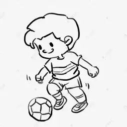 卡通手绘夏日运动小朋友漫画线稿素材图片免费下载高清psd千库网图片编号10487890