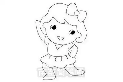 小女孩简笔画怎么画简单又漂亮