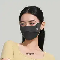 夏季腮红challkitty防晒口罩男女同款夏季遮阳冰丝透气面罩女士遮腮红防紫外线脸罩轻奢时尚ck风多少钱