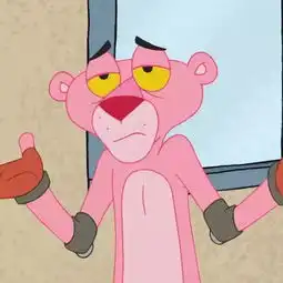 个性潮图黑色壁纸励志文字壁纸粉红豹头像