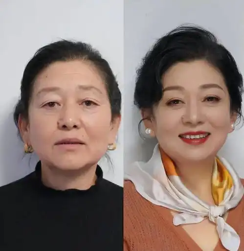 为什么我劝中老年女人发盘起衣穿艳看这几组对比就明白了