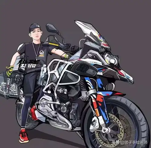 你的微信头像该换换了,年轻帅气霸气机车漫画头像,适合中年男士