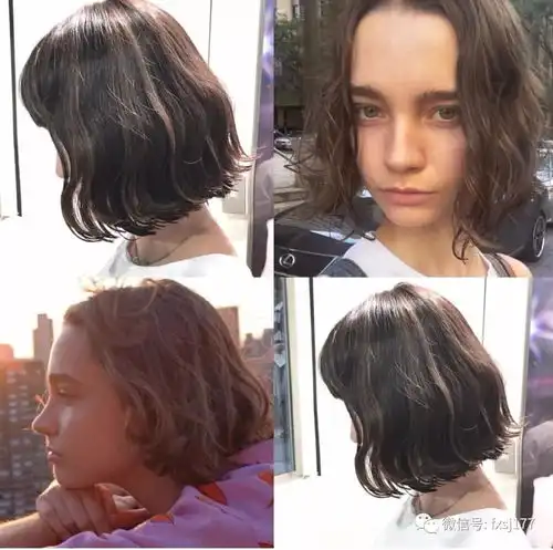 欧美风短发,照着剪你也能美上天