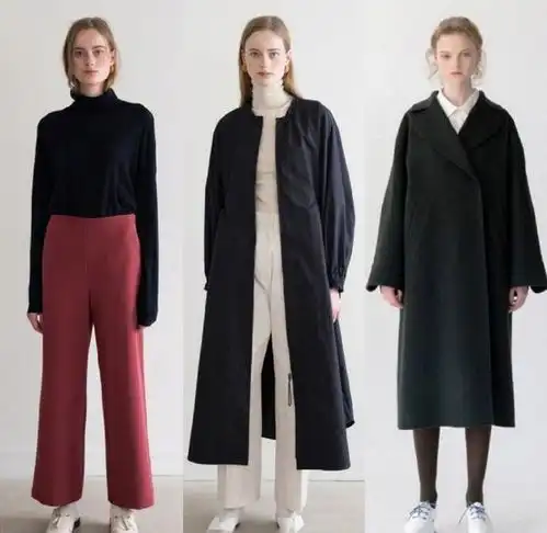 职场女人的秋冬季外套穿搭,用简约高级的风衣来打造,超实用