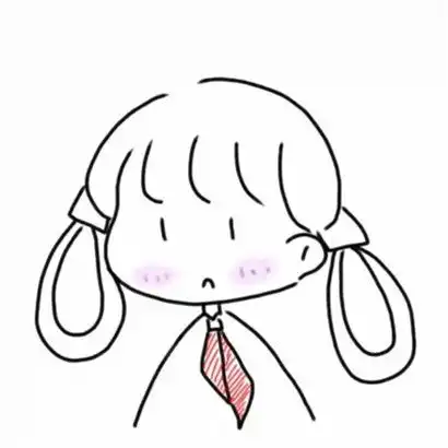 简笔画女生头像