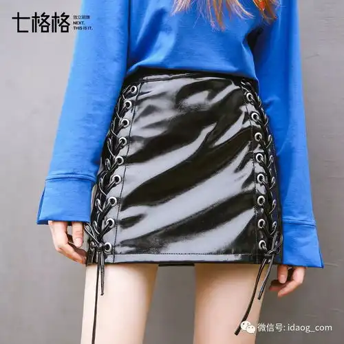 秋冬出街性感简约皮短裙,机车帅气时髦亮