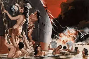 充满战地荷尔蒙浪漫的二战题材插画