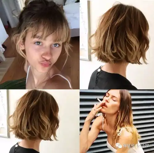 欧美风短发,照着剪你也能美上天