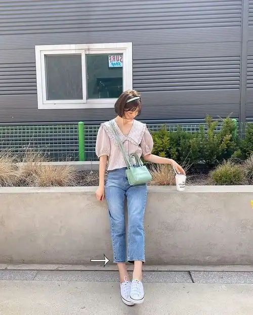 今夏流行连衣裙平底鞋衬衫奶奶裤小个子女生照着穿,温柔气质炸了