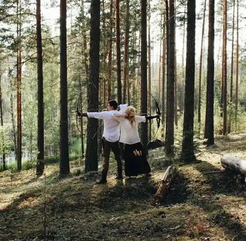 清新小仙女头像树林