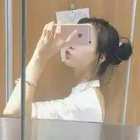 好看女头像手机挡脸双子