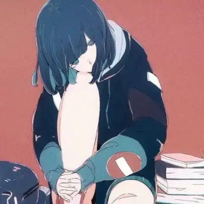 二次元女生头像一个人时翻山越岭,两个人时穿过四季