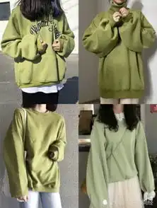 建议别穿黑白卫衣了,不潮试试早春彩色卫衣,百搭显肤不挑人