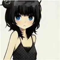 qq头像女短头发卡通