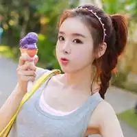qq头像酷女生冰淇淋
