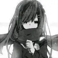 女生白色简约头像动漫头