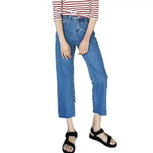 毛边牛仔裤,妙龄少女爱上叛逆风