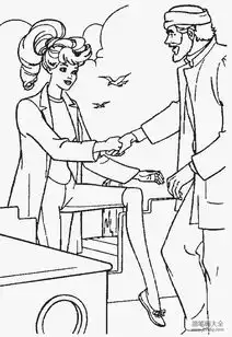 卡通和电影人物简笔画芭比简笔画图片