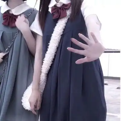 闺蜜头像部位下半身可爱裙子优质无头头像百褶裙