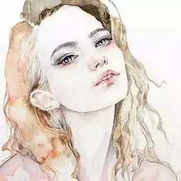 有情感与态度的女装头像手绘