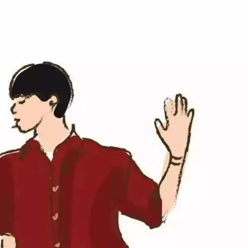 健身女孩卡通头像男公关